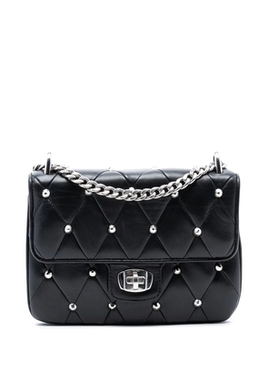 Miu Miu Pre-Owned 2021-2025 Studded Matelasse Leather crossbody bag - Black