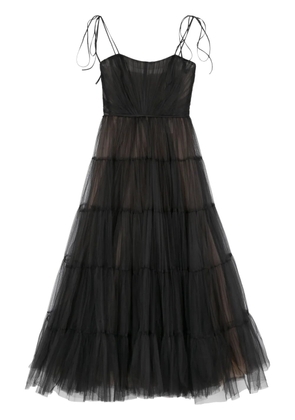 Ana Radu tulle maxi dress - Black