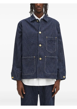Human Made pinstripe denim jacket - Blue