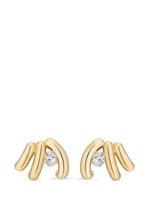 Mason and Books diamond polish-finish earrings - Gold