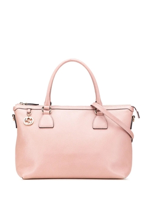 Gucci Pre-Owned 2000-2015 Dollar Calfskin GG Charm satchel - Pink