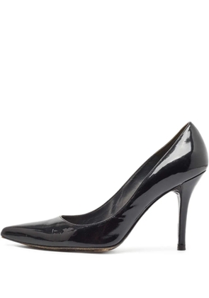 Stuart Weitzman 105mm patent -leather stiletto heels - Black