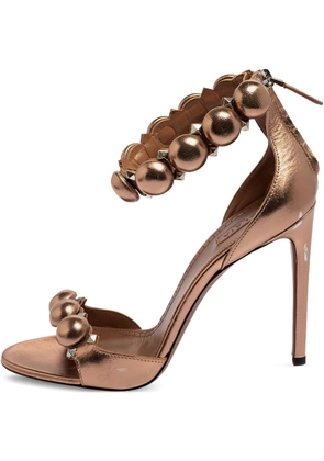 Alaïa Pre-Owned 115mm leather sandals - Brown