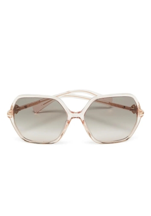 Bvlgari Pre-Owned geometric sunglasses - Neutrals