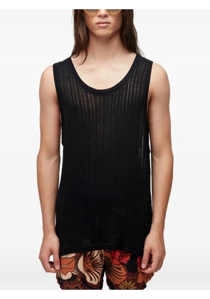 Osklen textured vest - Black