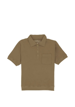 Fortela Yalepm zip pocket polo shirt - Brown