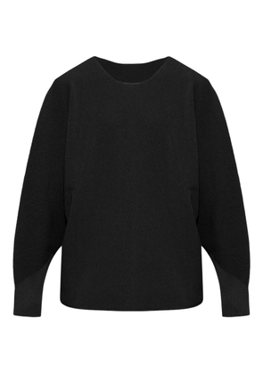 Homme Plissé Issey Miyake ribbed round-neck jumper - Black