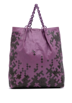 Bottega Veneta Pre-Owned 2012-2025 Vitello Mosaico Laque tote bag - Purple