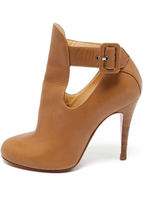 Christian Louboutin Pre-Owned Cut-out ankle boots - Brown