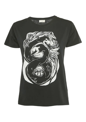 Saint Laurent Pre-Owned x Grimmes graphic-Print T-shirt - Black