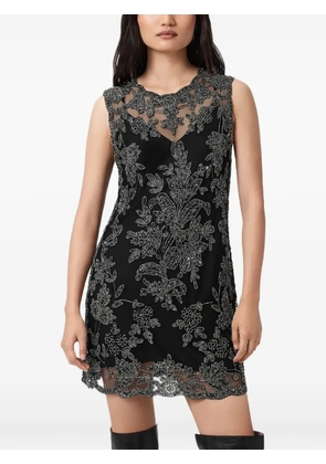 AllSaints Inaya floral-detail mini dress - Black