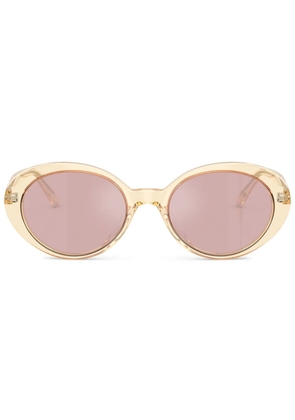 Oliver Peoples transparent round-frame sunglasses - Yellow