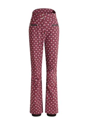 Fusalp Diana patterned zip ski pants - Red