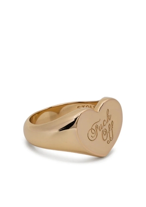 Stolen Girlfriends Club warm welcome heart ring - Gold