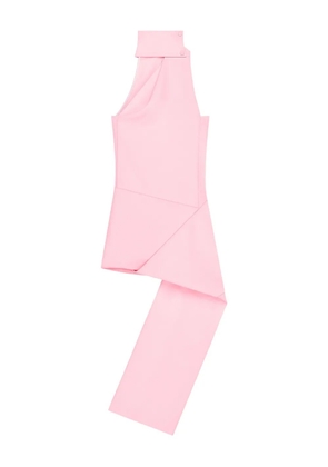 Courrèges high-neck asymmetric dress - Pink