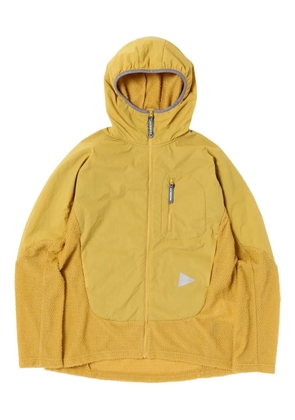 and Wander hooded zip jacket - Yellow