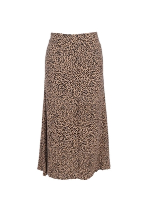 Reformation leopard-print midi skirt - Brown