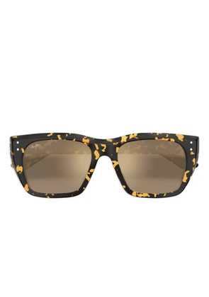 Maui Jim Aloha Lane tortoiseshell square sunglasses - Black