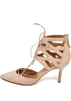 Aquazzura pre-owned 85mm Belgravia pumps - Neutrals