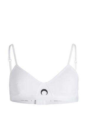 Marine Serre organic cotton bra - White