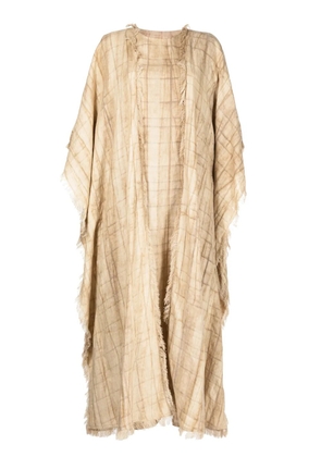 Bambah linen two-piece kaftan dress - Brown