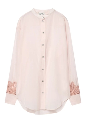 Forte Forte lace-embellished shirt - Pink