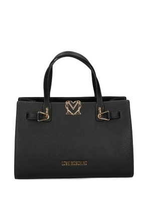 Love Moschino heart-embellishment tote bag - Black