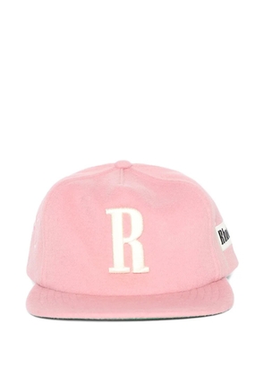 RHUDE Grand Prix R-Crown flamingo-embroidered hat - Pink