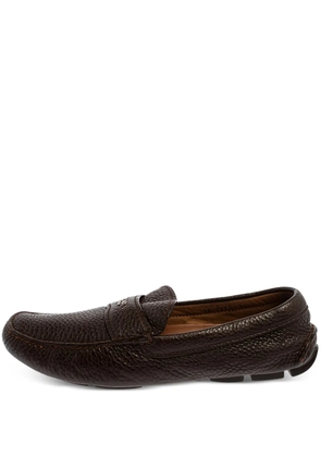Prada Pre-Owned leather penny loafers - Brown