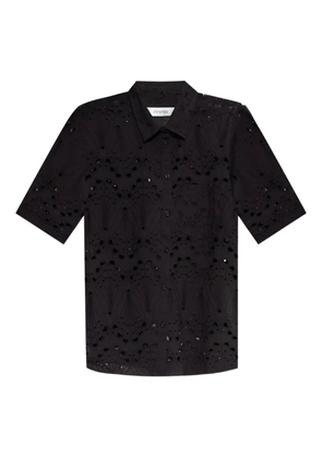 Gestuz cotton embroidered shirt - Black