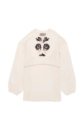 Fortela Allegras embroidered blouse - Neutrals