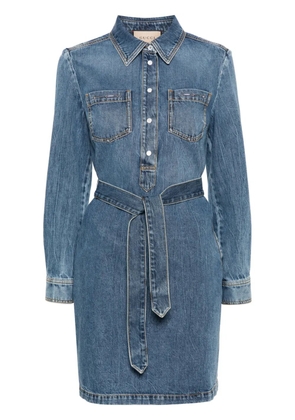 Gucci Horsebit-detail denim dress - Blue