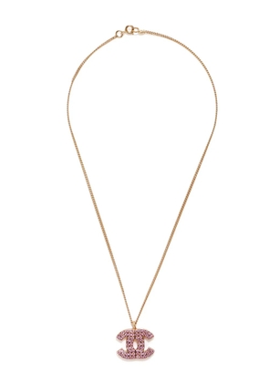 CHANEL Pre-Owned 2002 CC pendant necklace - Gold