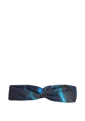 Lygia & Nanny Bethania twisted printed headband - Blue