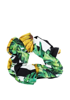 Lygia & Nanny Lola tropical-print scrunchie - Green