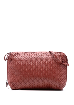 Bottega Veneta Pre-Owned 2012-2025 Large Nappa Intrecciato Nodini crossbody bag - Red