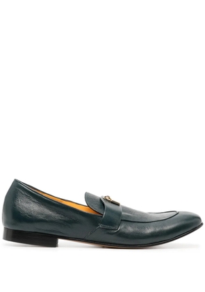 Madison.Maison Lock leather loafers - Green