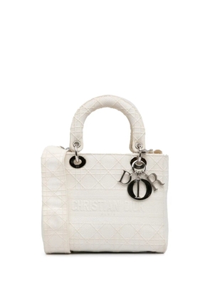 Christian Dior Pre-Owned 2010 Medium Cannage Lady D-Lite satchel - White