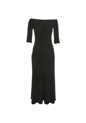 Chloé Pre-Owned rib-knit midi dress - Black