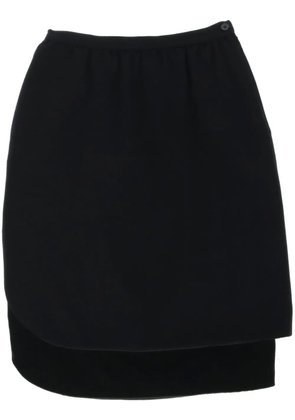 Valentino Garavani Pre-Owned 1980s layered skirt - Black