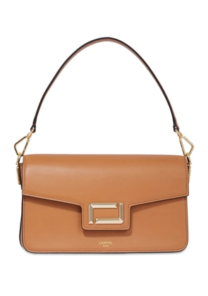 Lancel leather medium flap bag - Brown
