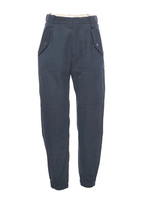 Chloé Pre-Owned gabardine straight-leg trousers - Blue