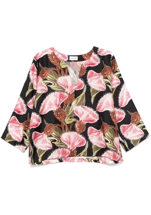 P.A.R.O.S.H. floral-print blouse - Black
