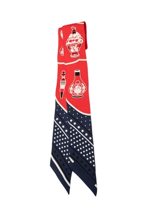 Hermès Pre-Owned 2010-2025 Les Flacons Bandana Silk Twilly scarves - Red