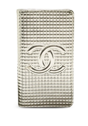 CHANEL Pre-Owned quilted logo wallet - Gold