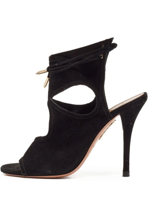Aquazzura cut-out open-toe heels - Black