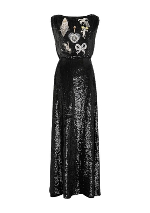 Temperley London Adalina sequin-embellished maxi dress - Black