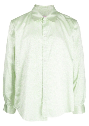 Martine Rose Wrap floral print shirt - Green