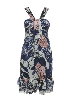 DVF Diane von Furstenberg fluid floral dress - Blue