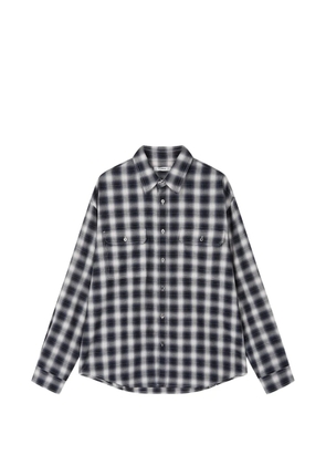 TOMBOY check pocket shirt - Black